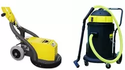 Ponceuse de sol béton avec aspirateur