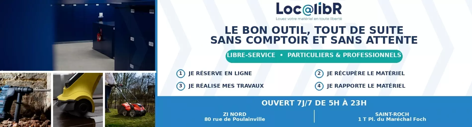 Location de matériel en libre service à Amiens
